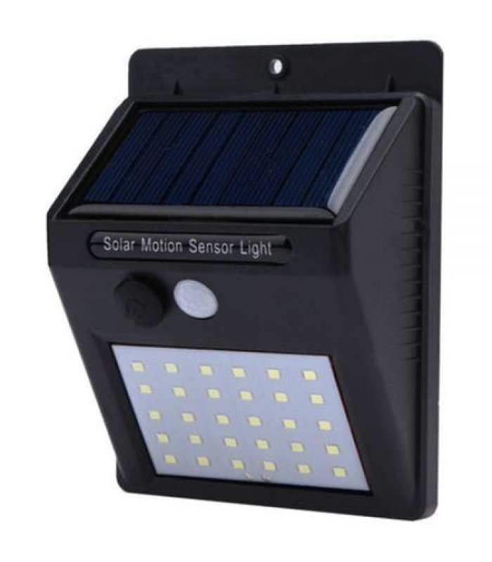 Proiector LED cu panou solar cu senzor de miscare 20 leduri